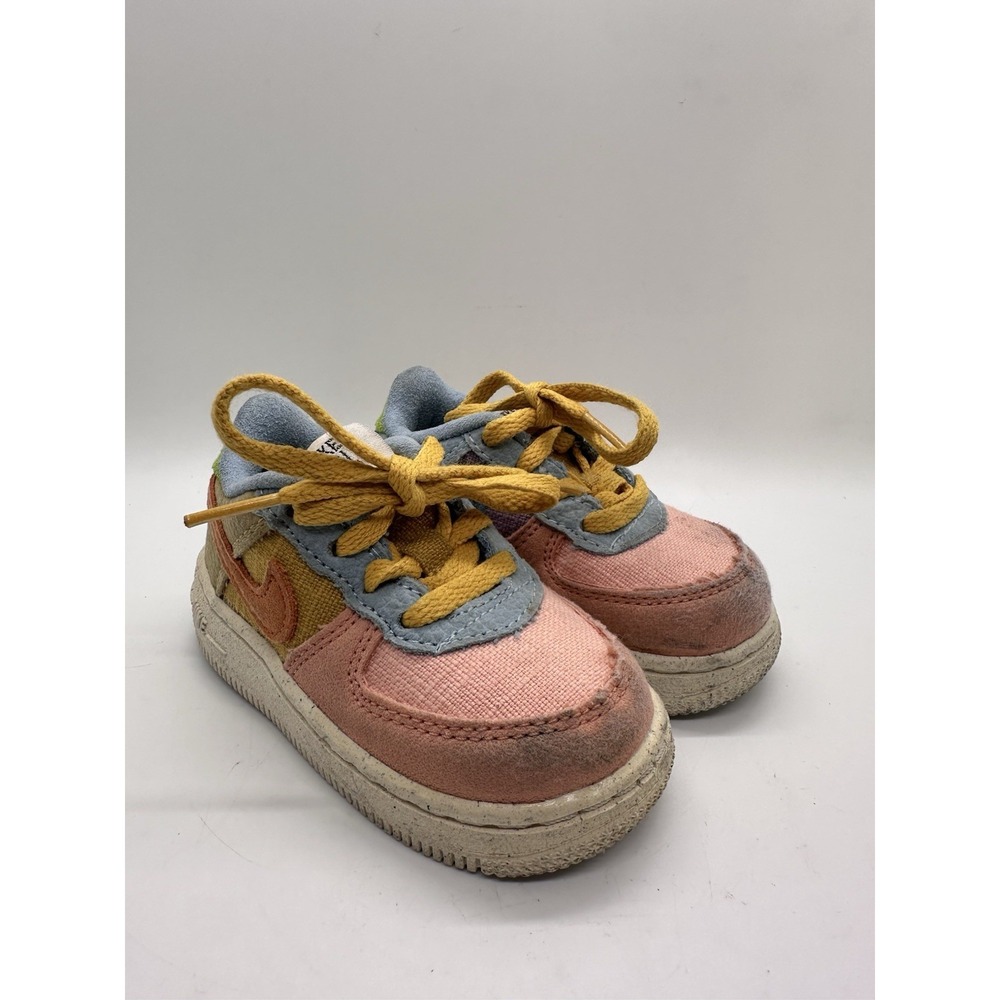Nike Kids Air Force 1 Sun Club Sanded Gold Sneakers Shoes Tennis Shoes US 5C